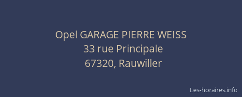 Opel GARAGE PIERRE WEISS