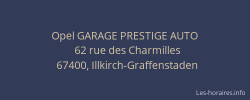 Opel GARAGE PRESTIGE AUTO