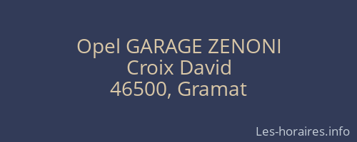 Opel GARAGE ZENONI