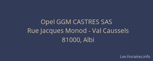 Opel GGM CASTRES SAS