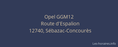 Opel GGM12