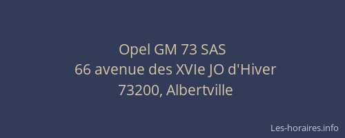 Opel GM 73 SAS