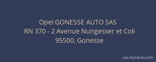 Opel GONESSE AUTO SAS