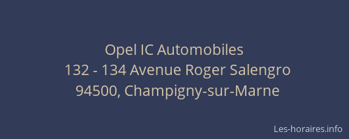 Opel IC Automobiles