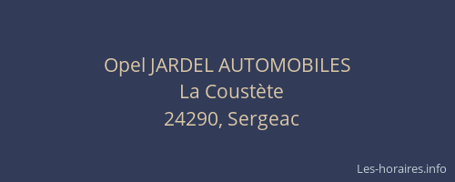 Opel JARDEL AUTOMOBILES