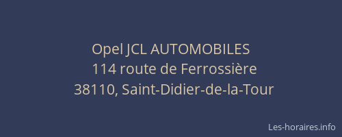Opel JCL AUTOMOBILES
