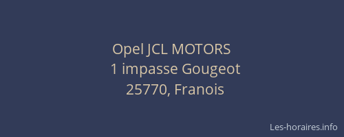 Opel JCL MOTORS