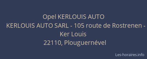 Opel KERLOUIS AUTO