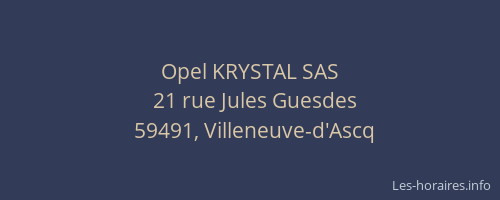 Opel KRYSTAL SAS