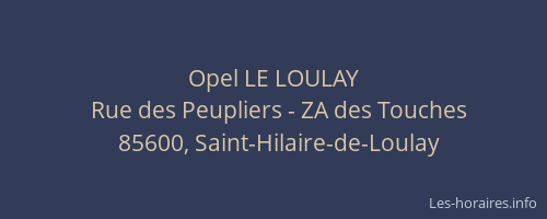 Opel LE LOULAY