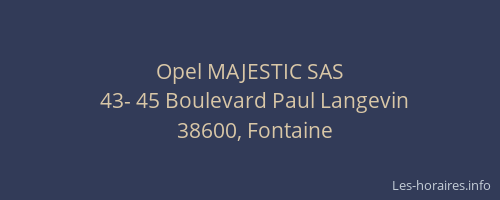 Opel MAJESTIC SAS