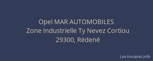 Opel MAR AUTOMOBILES