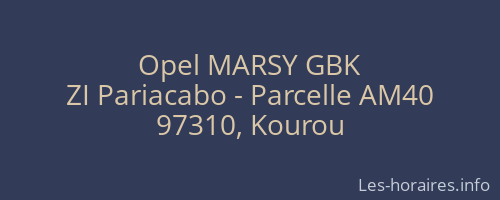 Opel MARSY GBK
