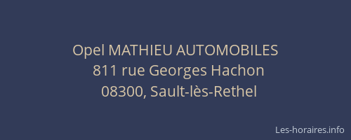 Opel MATHIEU AUTOMOBILES