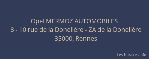 Opel MERMOZ AUTOMOBILES