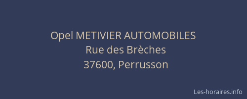 Opel METIVIER AUTOMOBILES
