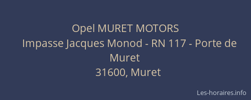 Opel MURET MOTORS