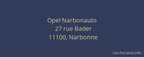 Opel Narbonauto