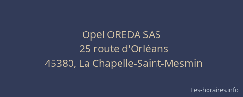 Opel OREDA SAS