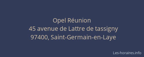 Opel R&eacute;union