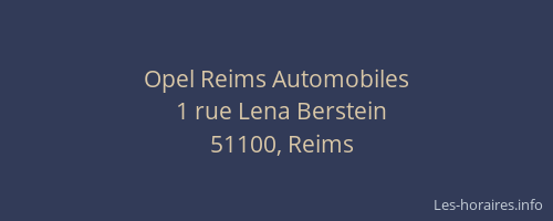 Opel Reims Automobiles