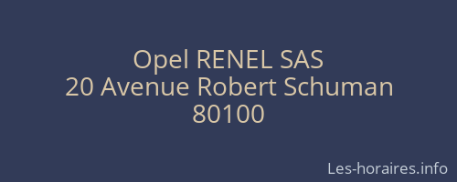 Opel RENEL SAS