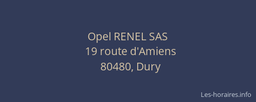 Opel RENEL SAS