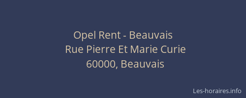 Opel Rent - Beauvais