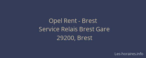 Opel Rent - Brest