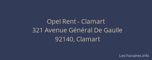 Opel Rent - Clamart