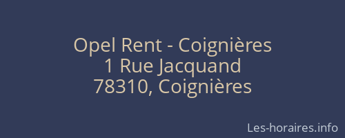 Opel Rent - Coignières