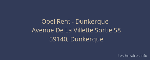 Opel Rent - Dunkerque