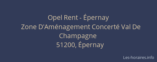 Opel Rent - Épernay