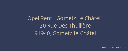 Opel Rent - Gometz Le Châtel