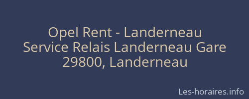 Opel Rent - Landerneau