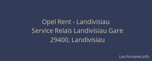 Opel Rent - Landivisiau