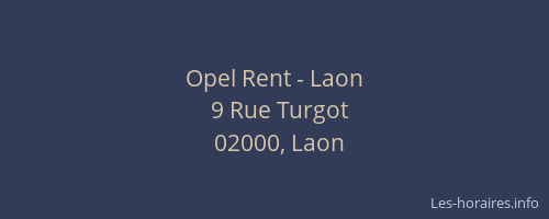 Opel Rent - Laon