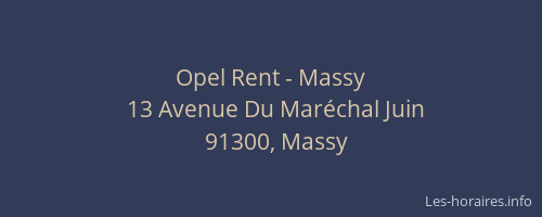 Opel Rent - Massy