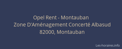 Opel Rent - Montauban