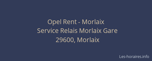 Opel Rent - Morlaix