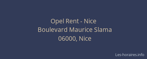 Opel Rent - Nice