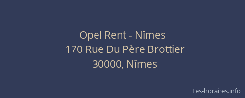 Opel Rent - Nîmes