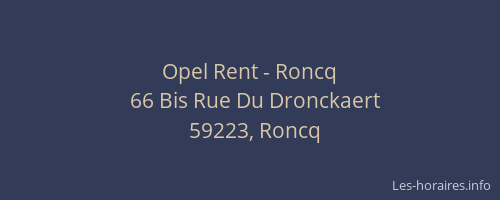 Opel Rent - Roncq