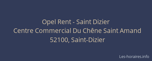 Opel Rent - Saint Dizier
