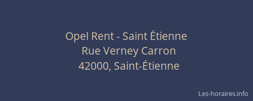 Opel Rent - Saint Étienne