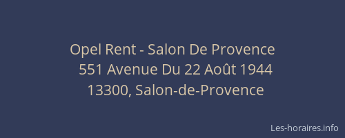 Opel Rent - Salon De Provence