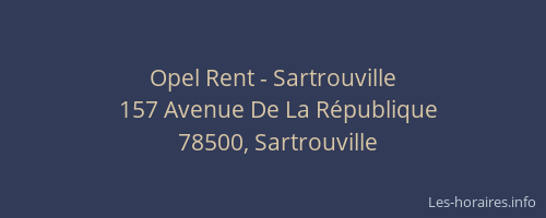 Opel Rent - Sartrouville