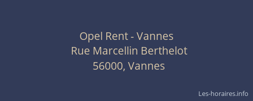 Opel Rent - Vannes