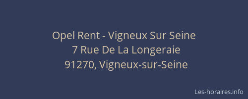 Opel Rent - Vigneux Sur Seine