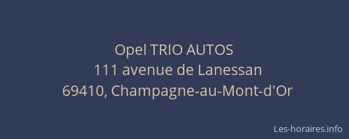 Opel TRIO AUTOS